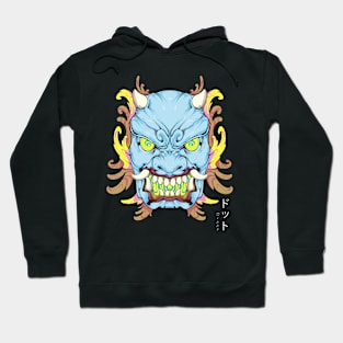 Psychedelic Oni Mask Hoodie